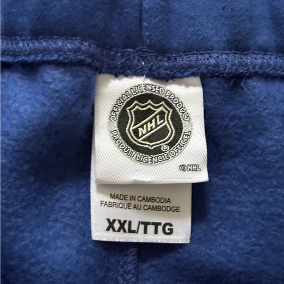 Men's Blue Sweatpants with Drawstring - - Picture 5 of 9